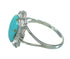 Southwestern Silver And Turquoise Jewelry Ring Size 7-3/4 YX70010